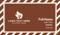 White Hot Fire Man Business Card Design