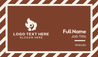 White Hot Fire Man Business Card