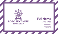 Ferris Wheel Business Card example 4