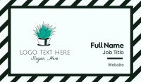 Green Aloe Vera Business Card Design