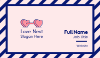 Heart Love Weights  Business Card Image Preview