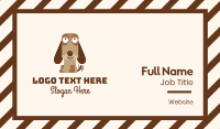 Excited Beagle Dog  Business Card