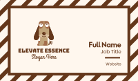 Excited Beagle Dog  Business Card