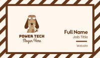 Excited Beagle Dog  Business Card