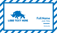 Blue Rhino Pixel Business Card Design