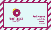 Sunrise Doughnut Business Card Image Preview