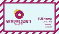 Sunrise Doughnut Business Card Image Preview