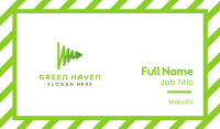 Green Play Chart Business Card Image Preview