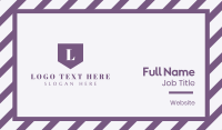Purple Girl Business Card example 2