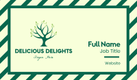 Green Natural Tree Business Card Design