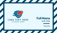 Football Team Emblem  Business Card Design