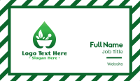 Green Salad Leaf Business Card