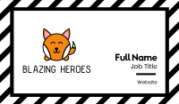 Cute Corgi Dog Business Card Image Preview