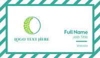 Green Circle Business Card example 3