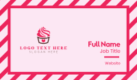 Pink Cupcake Business Card