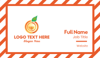 Orange Circle Business Card Design