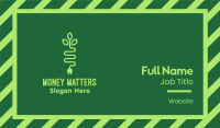 Green Eco Plug Business Card