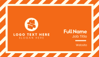 Orange Letter S Business Card