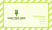 Green Rabbit Popsicle Business Card