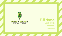 Green Rabbit Popsicle Business Card Image Preview