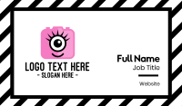 Pink Monster Photography Business Card Design