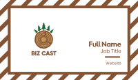 Pine Wood Business Card
