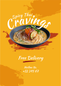 Spicy Thai Cravings Flyer