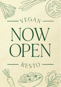 Vegan Menu Flyer