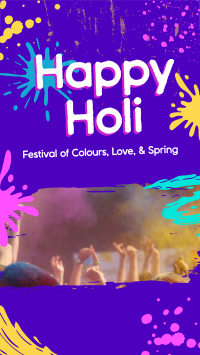 Holi Celebration Instagram Reel Image Preview