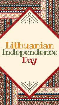 Folk Lithuanian Independence Day Facebook Story