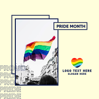 Pride Month Flag Instagram Post