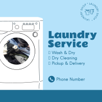 Laundry Services Instagram Post Design