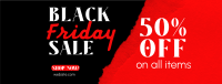 Black Friday Flash Sale Facebook Cover Image Preview