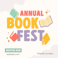 Annual Book Event Instagram Post Design