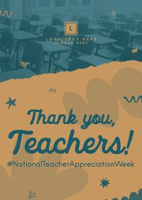 Teacher Week Greeting Flyer