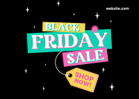 Black Friday Sale Postcard example 2