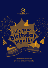 It's your Birthday Month Flyer