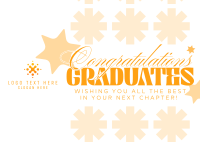 Geometric Graduation Postcard Design