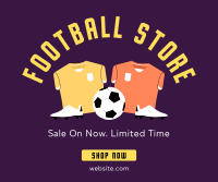 Football Merchandise Facebook Post