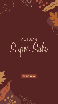 Autumn Leaves Sale Instagram Story Design