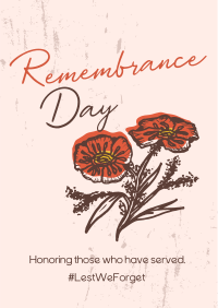 Remembrance Poppies Flyer