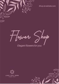 Fancy Flower Shop Poster