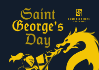 Saint George's Celebration Postcard Design