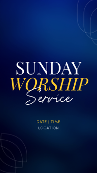 Worship Livestream Facebook Story