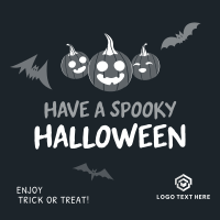 Halloween Pumpkin Greeting Instagram Post Image Preview