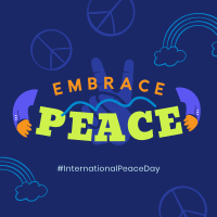 Embrace Peace Day Instagram Post