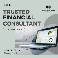 Financial Consultant Service Instagram Post Design