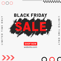 Black Brush Friday Instagram Post Image Preview