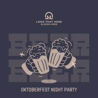 Oktoberfest Night Party Linkedin Post