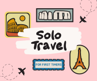 Stickers Solo Traveler Facebook Post